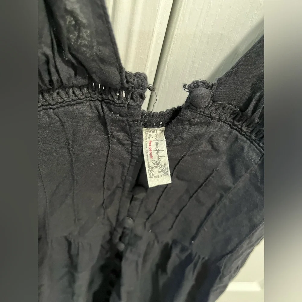 Free People Intimately Isabella Button Front Tiered Lace Maxi Slip Dress XS - Picture 11 of 13